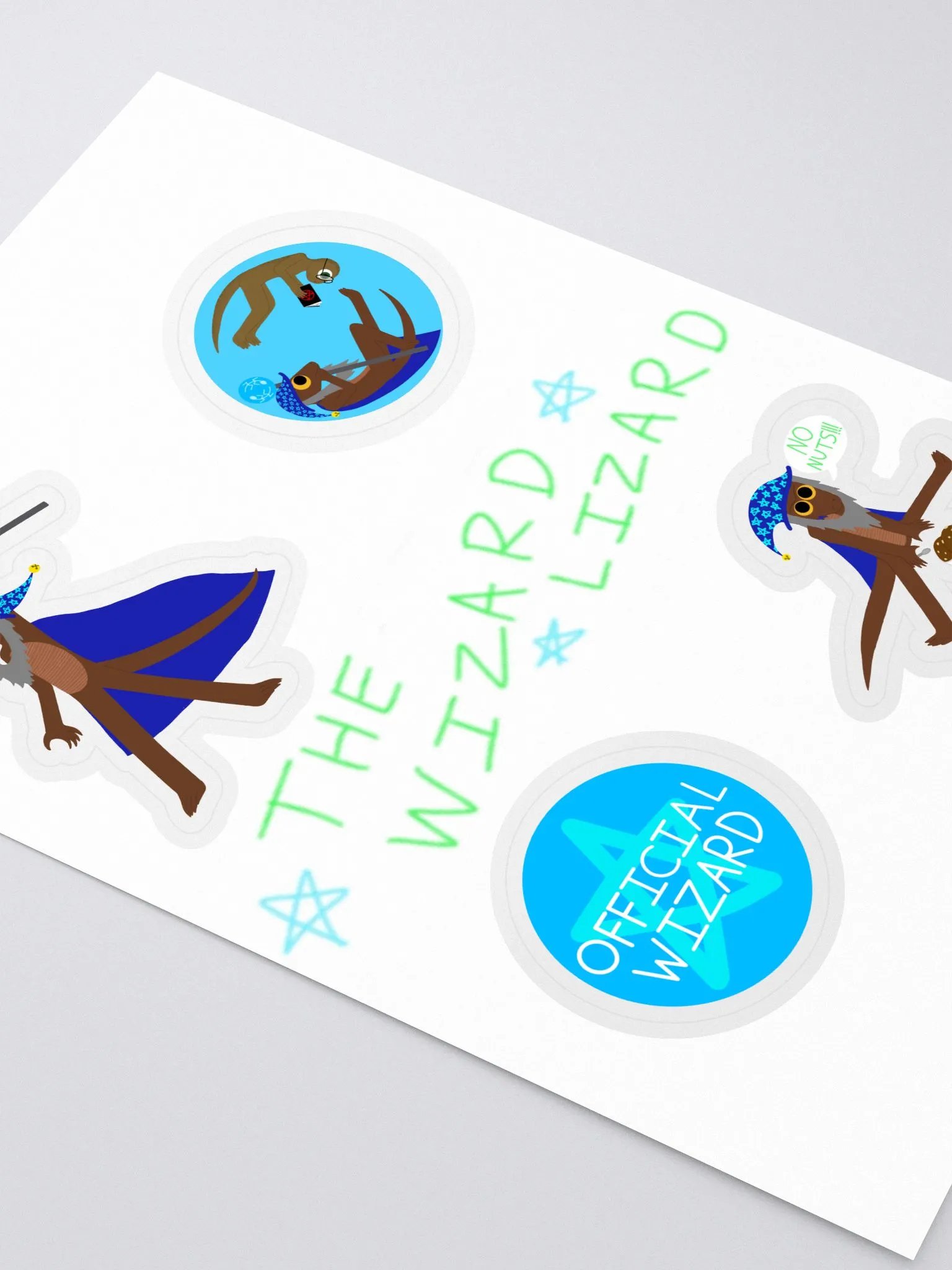 The Wizard Lizard 4-Sticker Sheet product image (2)