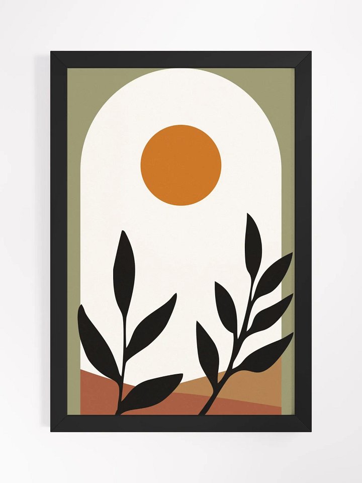 Serene Sunlit Oasis Framed Poster product image (2)