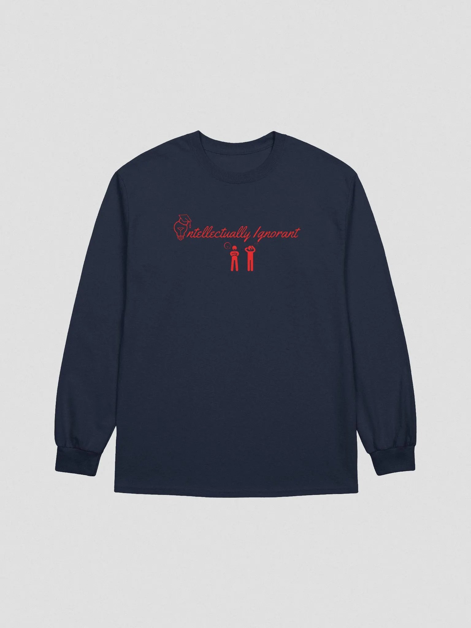 Intellectually Ignorant Long sleeve T-shirt (RED LOGO) product image (1)