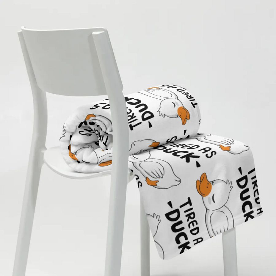 Tired As Duck Blanket product image (8)