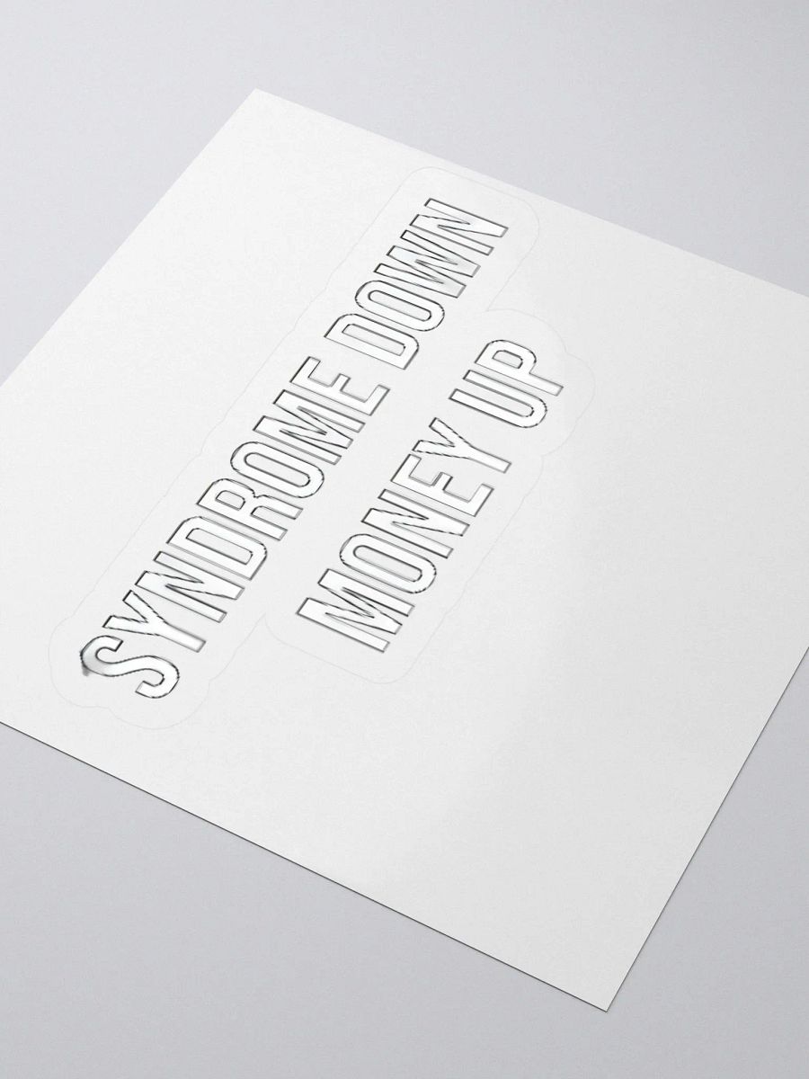Syndrome Down Money Up Sticker product image (3)