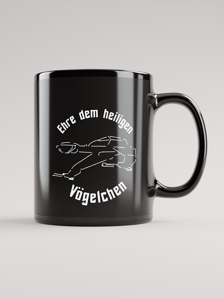 Ehre dem Vögelchen - Tasse schwarz product image (1)