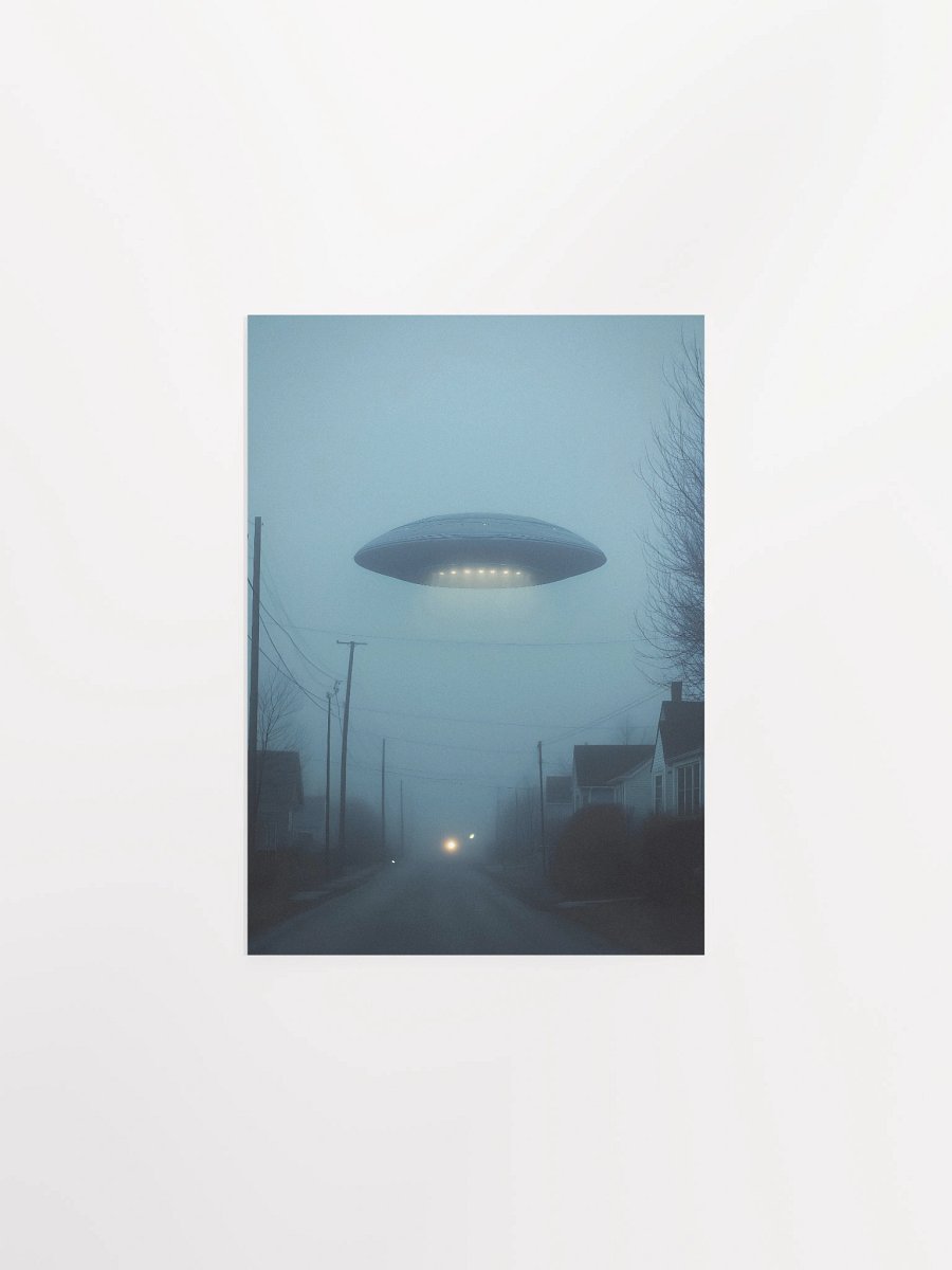 The Truth is Out There / The X-Files photo of UFO — sci-fi poster, movie art, I want to believe poster, space print, aliens wall decor product image (2)