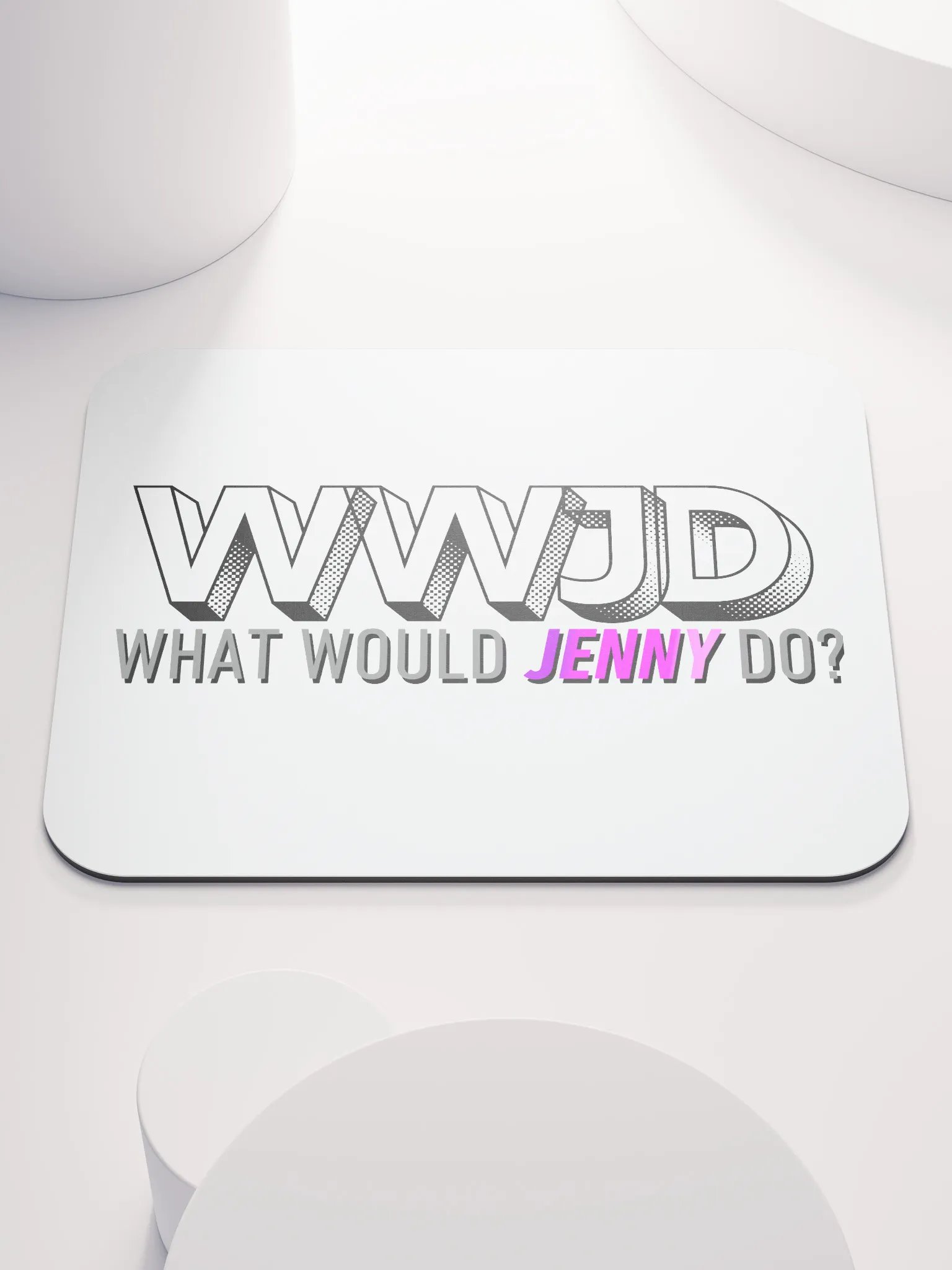WWJD mouse pad product image (1)