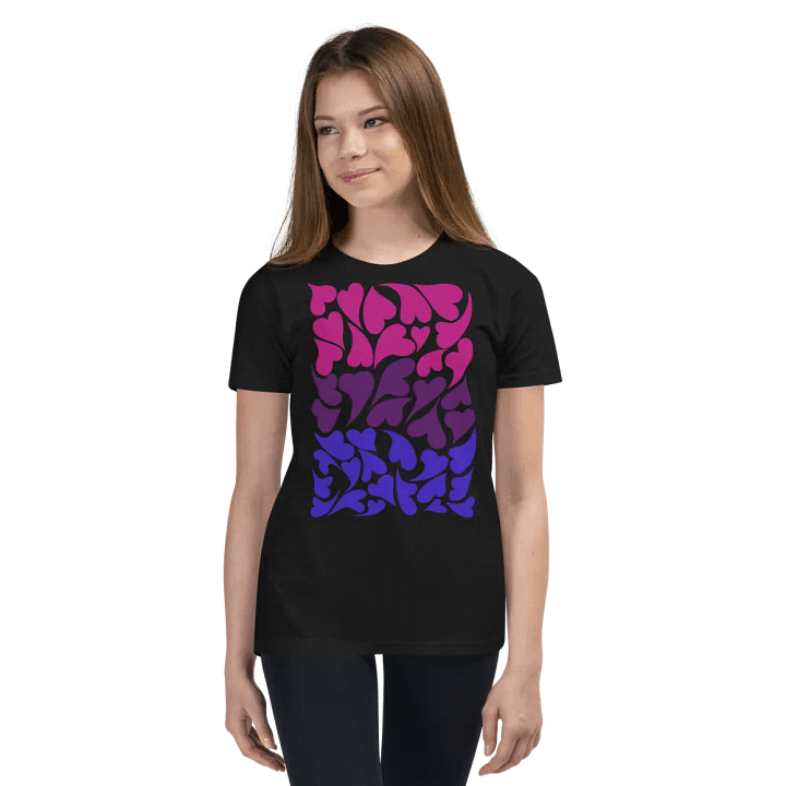 Nestled PRIDE Bisexual T-shirt (Youth) product image (5)