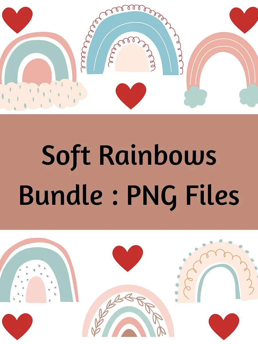 Soft Rainbows : Png files product image (1)