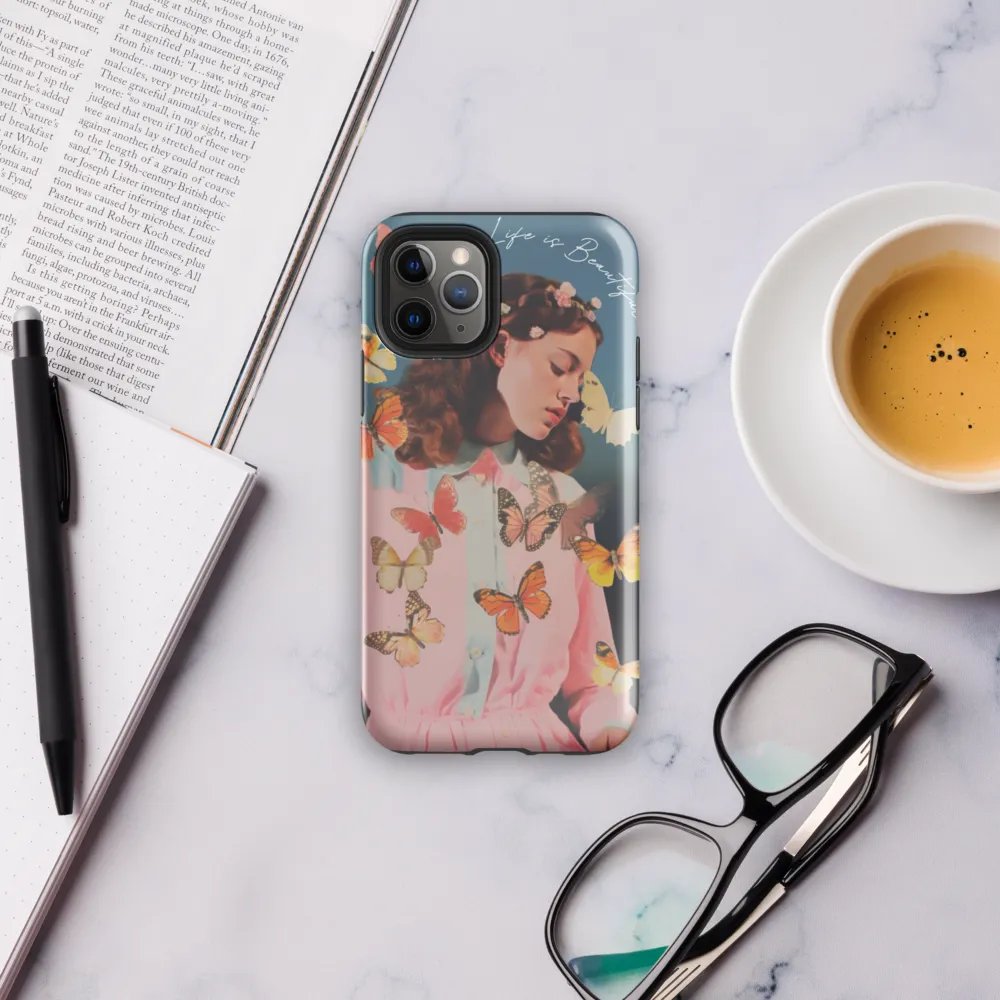 'Life is Beautiful' Butterfly Dreams iPhone® Tough Case product image (6)