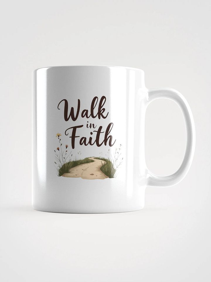 Faithful Path White Glossy Mug product image (1)