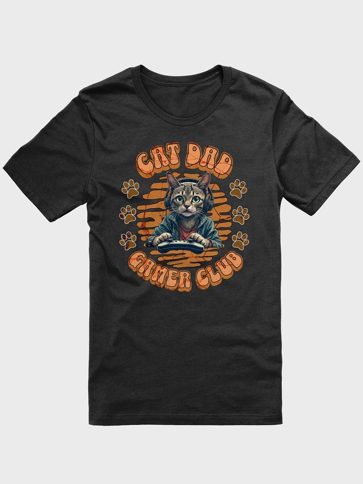 Cat Dad Gamer Club T-Shirt product image (4)