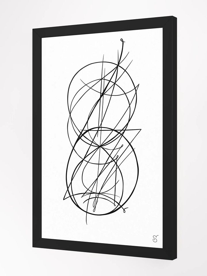 Interlocking Minimalistic Poster Art - Abstract Image No. 8 product image (2)