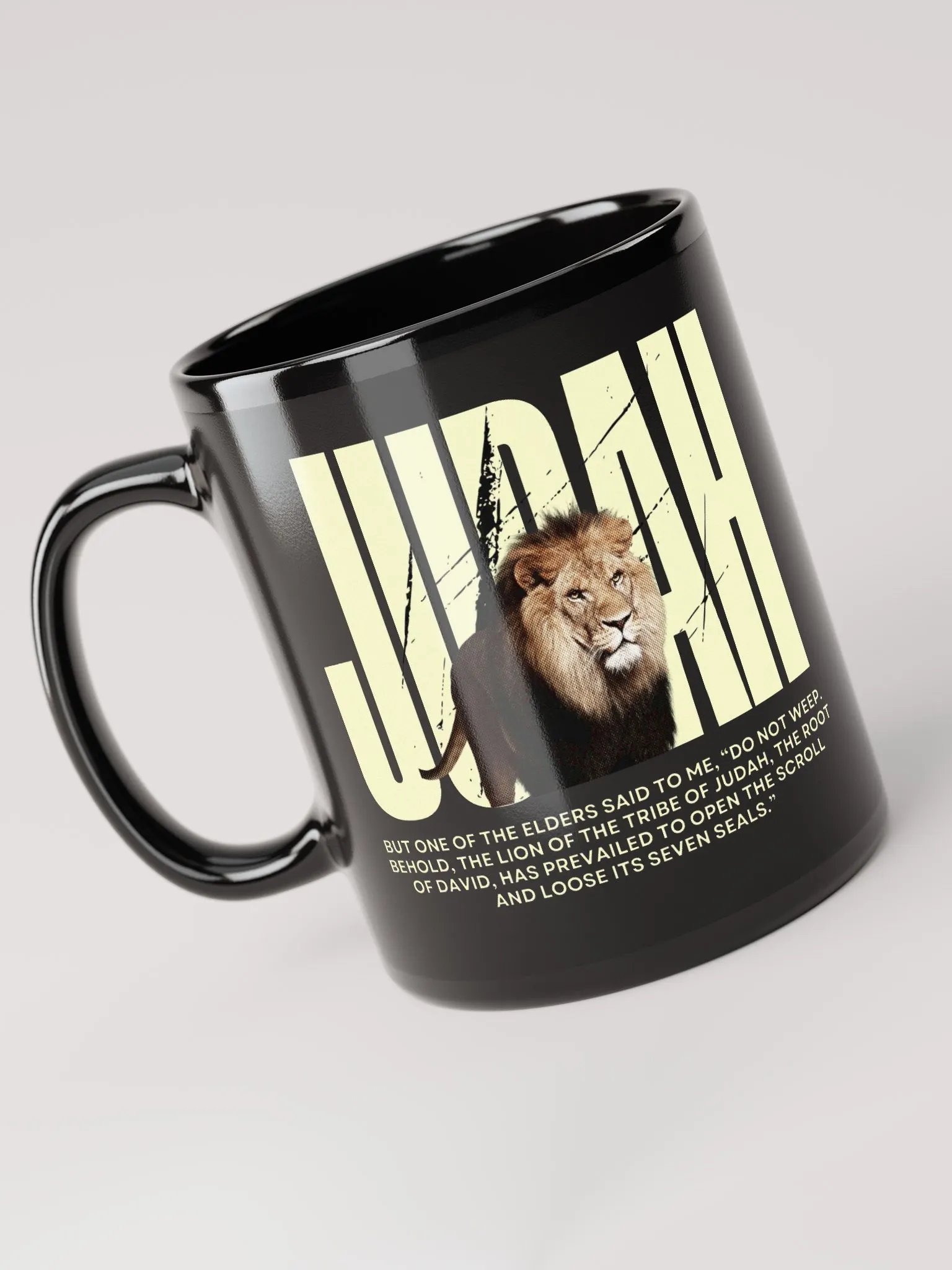 Lion of Judah Black Mug product image (1)