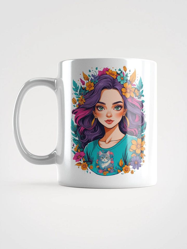 Bloomcore Flower Girl Coffee or Soup Mug - 11 oz - 15 oz - 20 oz - v2 product image (2)
