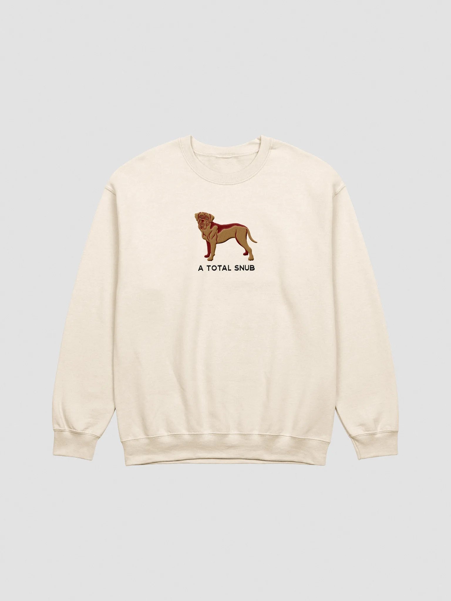 A Total Snub Sweatshirt (Embroidered) of a Dogue de Bordeaux product image (3)