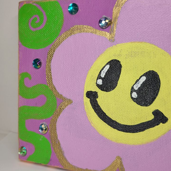 Groovy, Baby! 5x7 painting on canvas product image (2)
