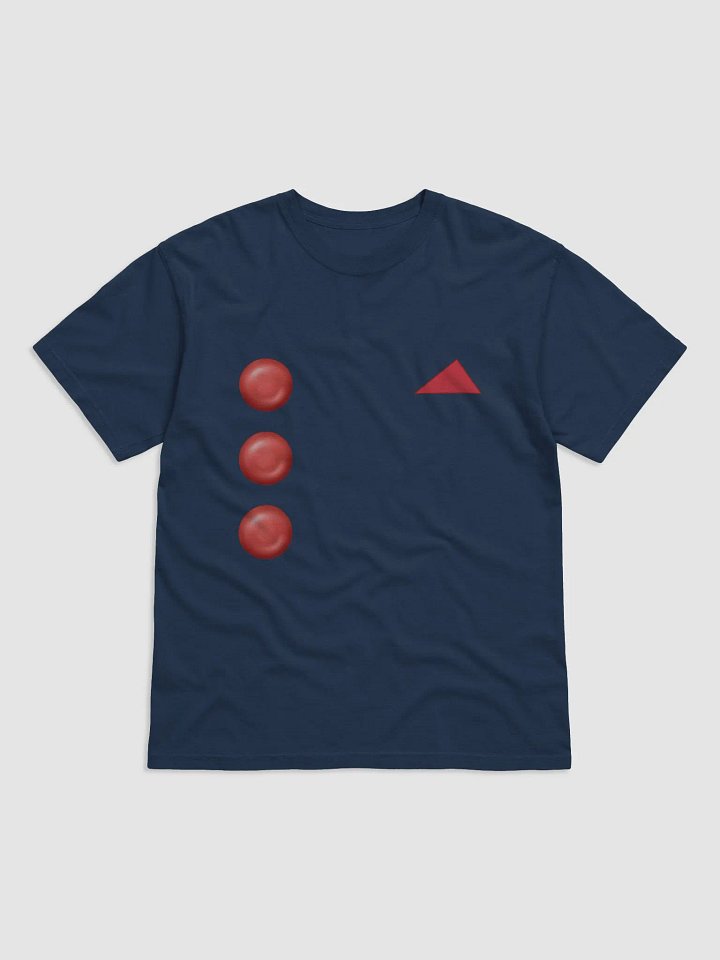 Red Button and Hankie Heavyweight T-Shirt product image (1)