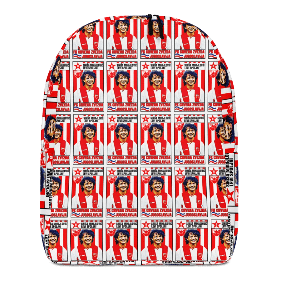 Siniša Mihajlović (FK Crvena Zvezda) #2 All-Over Print Minimalist Backpack product image (5)