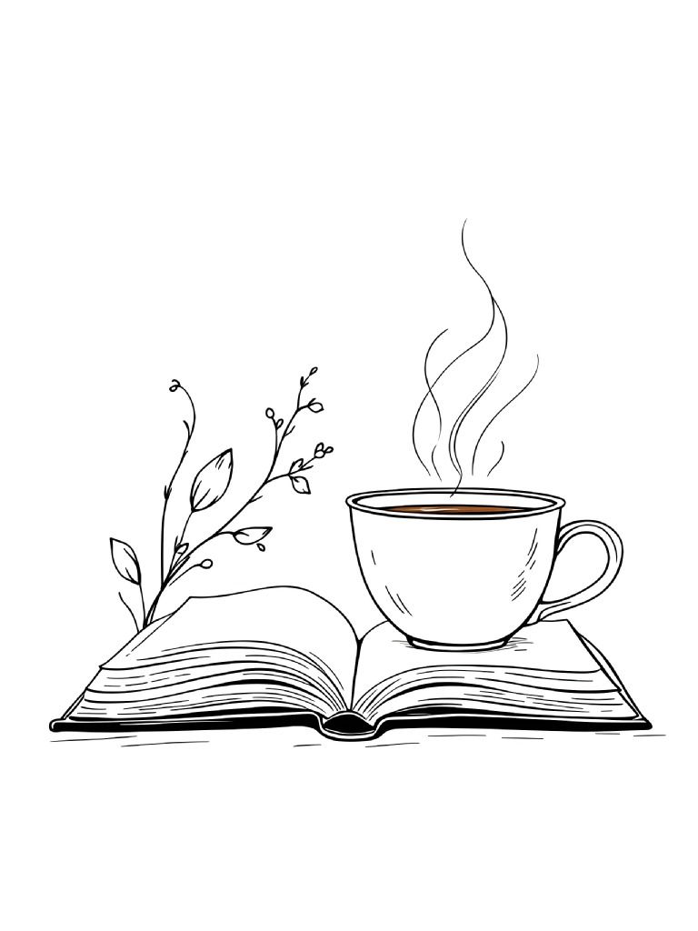 22 Book and Coffee Cup Clipart Designs, Coffee Cup Graphics, Coffee and Book Lover Clipart Gift, Coffee Cup Clipart Set product image (2)