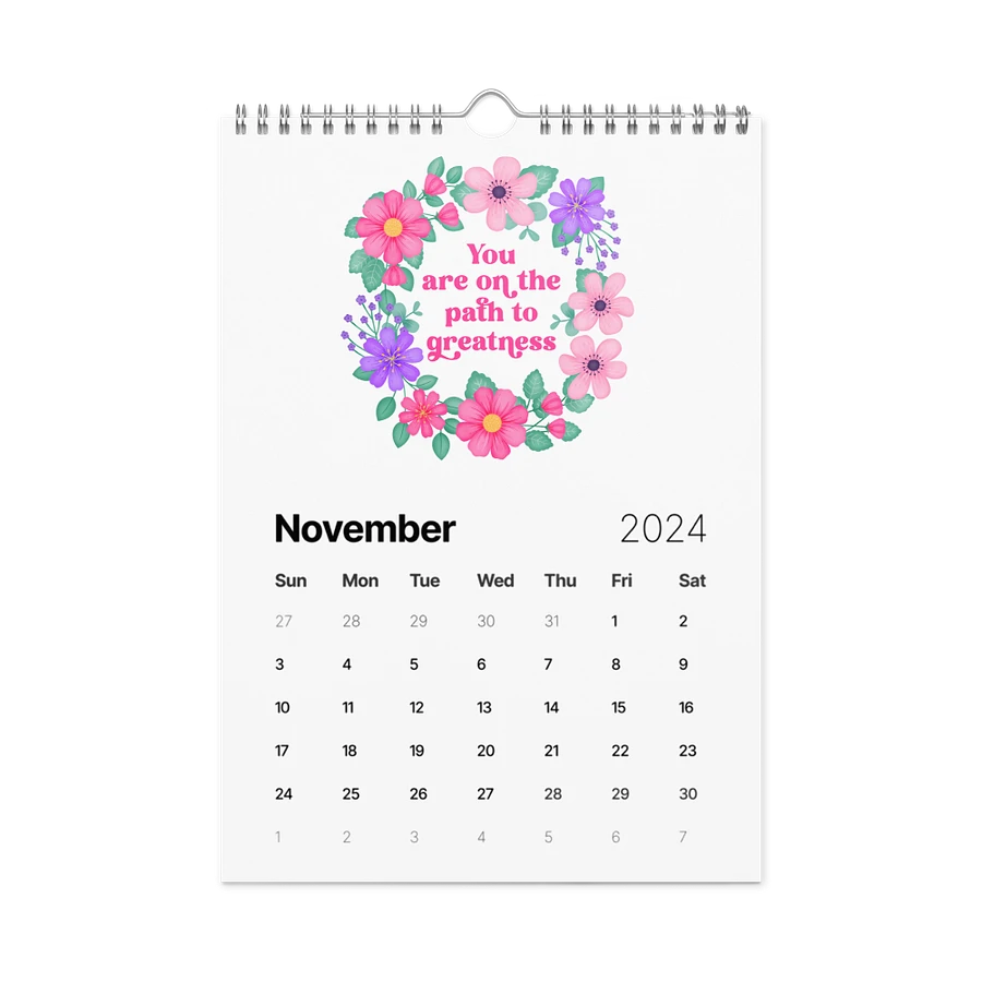 Vibrant Floral Motivational Quotes Calendar product image (15)