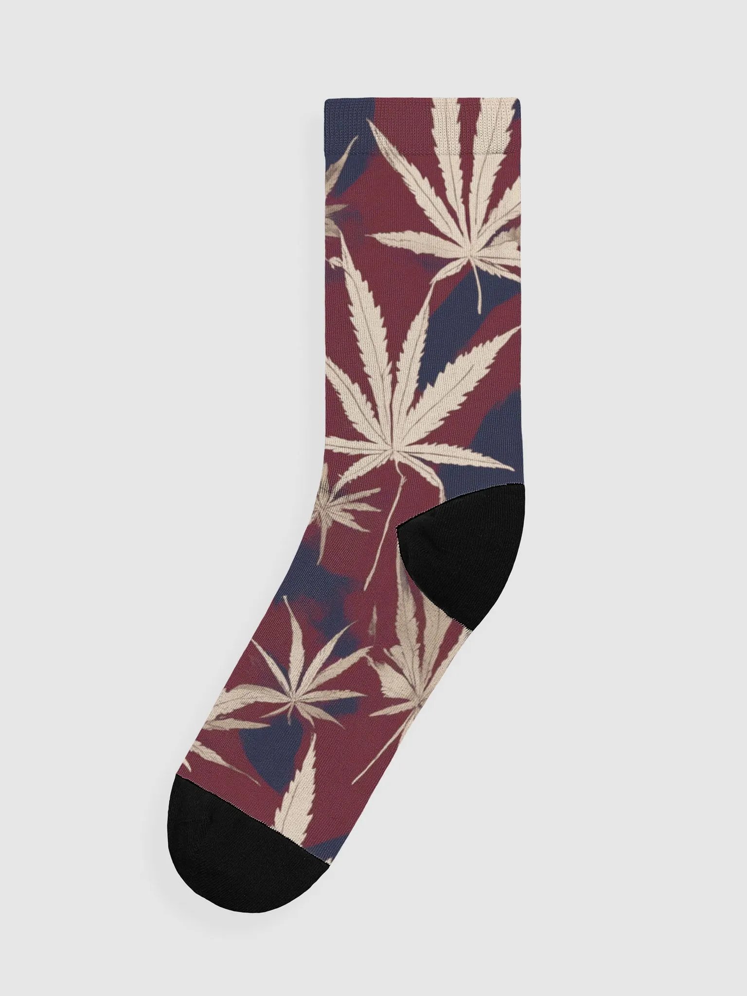 MAROON NAVY LEAFS product image (3)
