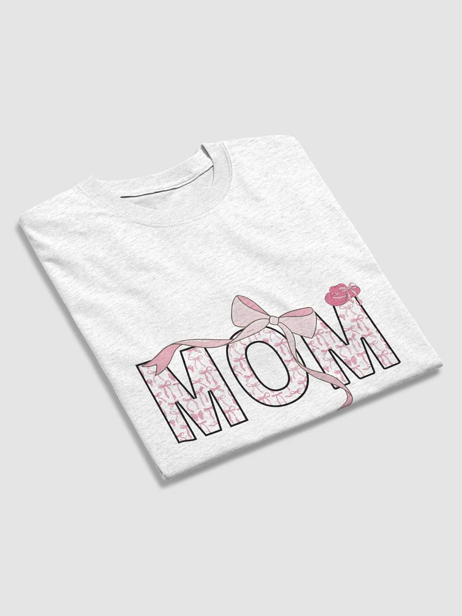 Coquette Pink Bow Mom Tee product image (8)