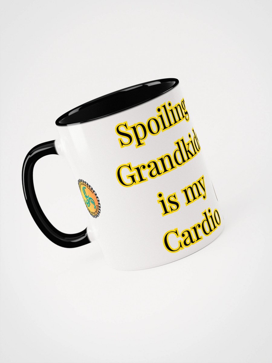 Spoiling Grandkids is my Cardio (Female) 2-Tone Ceramic Mug product image (3)