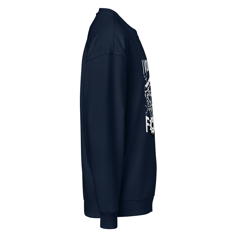 Whimsical Dog Face Line Drawing Sweatshirt product image (4)