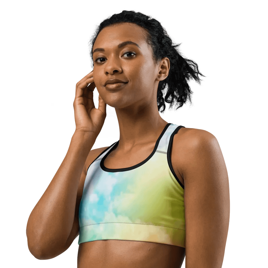 Blur cloud rainbow Design Sports Bra - V5 product image (7)