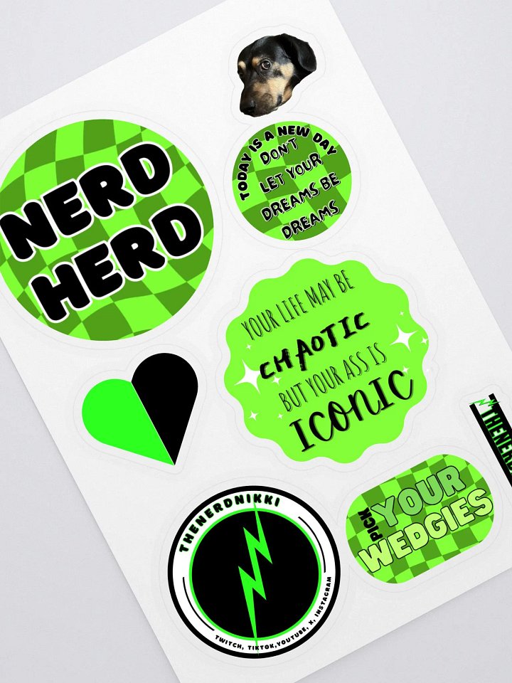 TheNerdNikki Sticker Sheet product image (1)