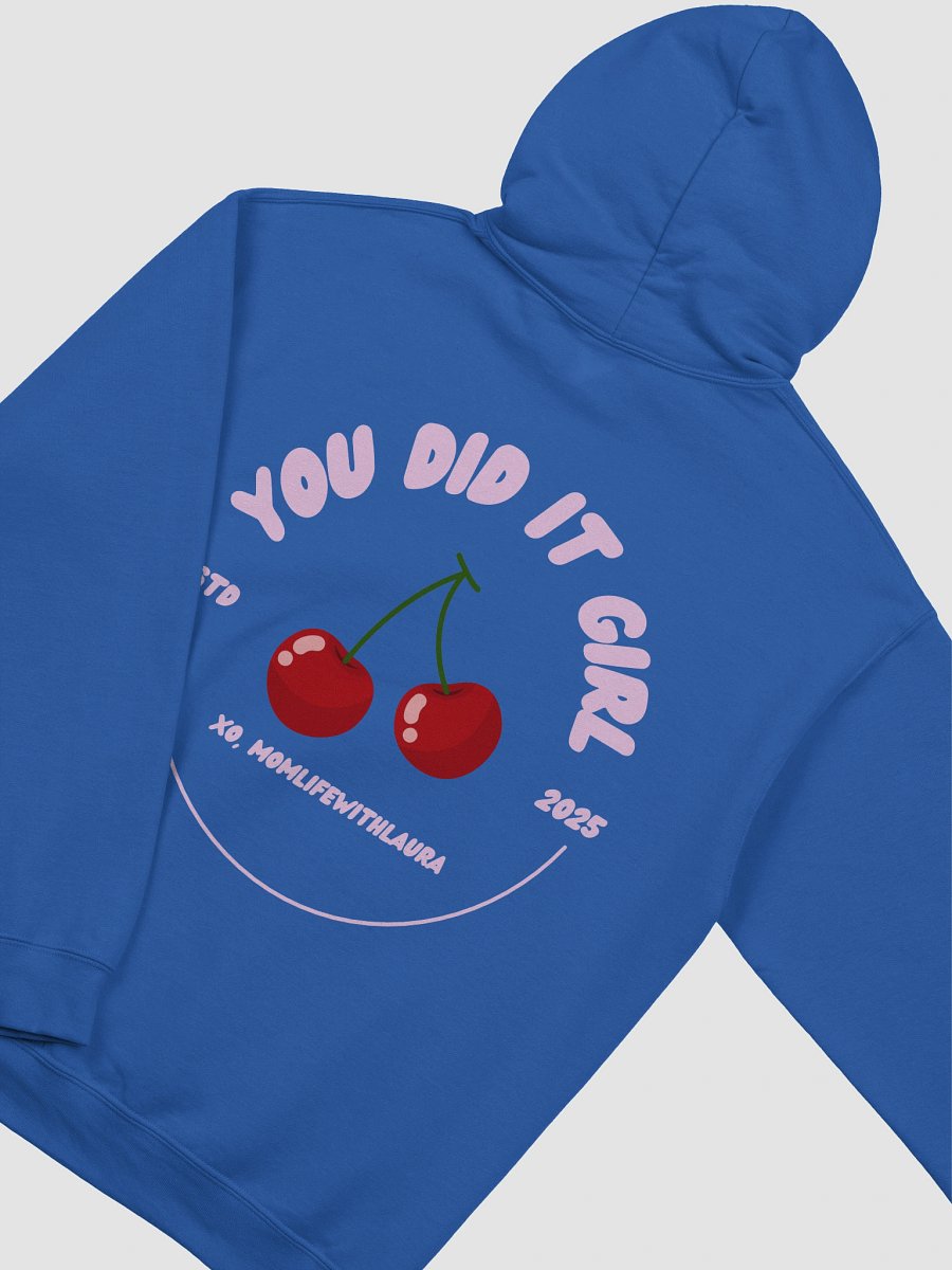 You Did it Girl Cherries Hoodie - Pink/ Royal Blue product image (4)