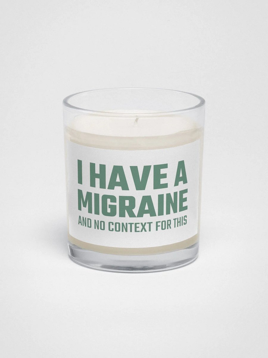 I have a migraine soy candle product image (2)