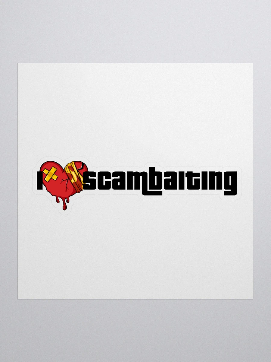I Heart Scambaiting Vinyl Kiss Cut Sticker product image (1)