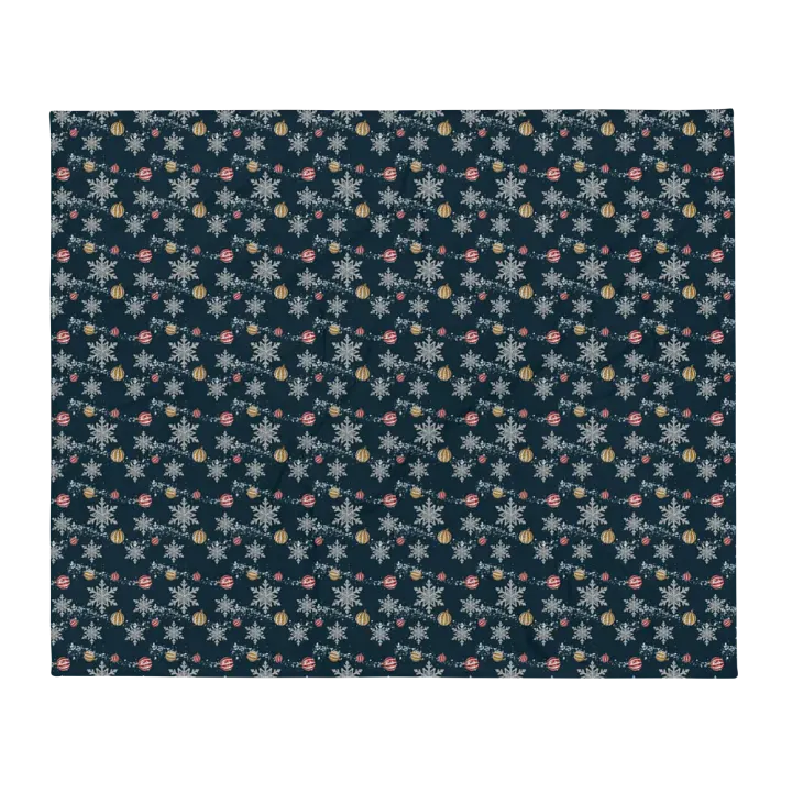 Navy Winter Confetti Blanket product image (1)
