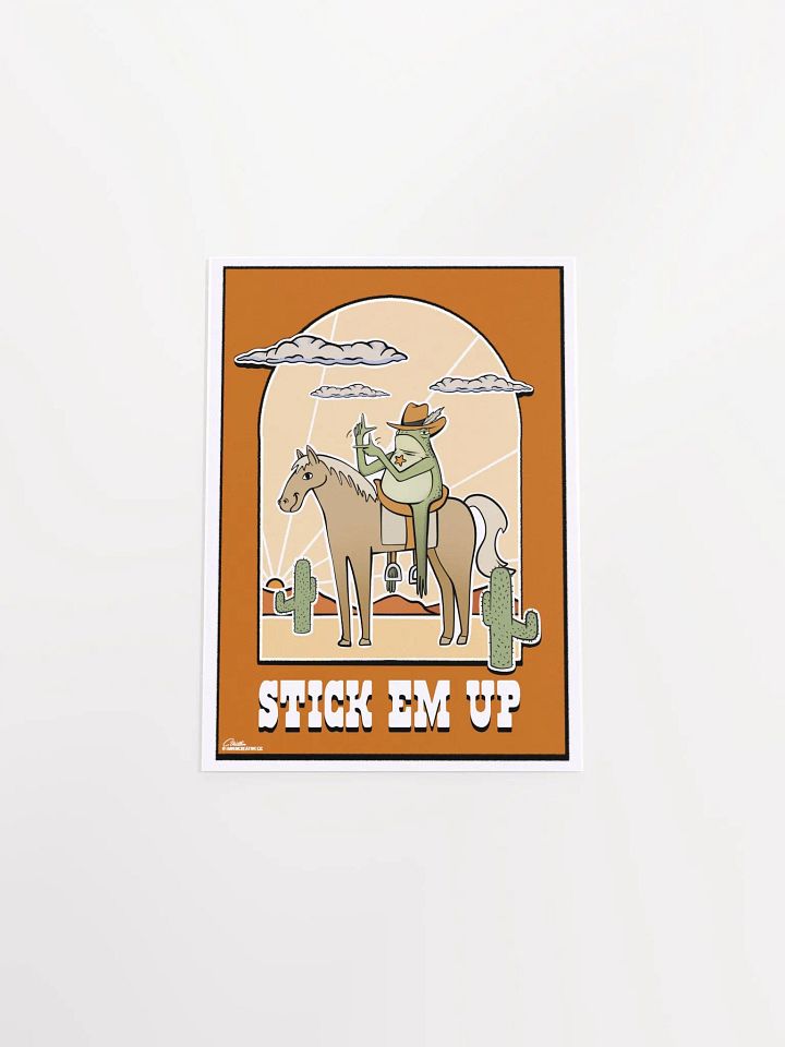 "Wild West Frog" Matte Poster product image (1)