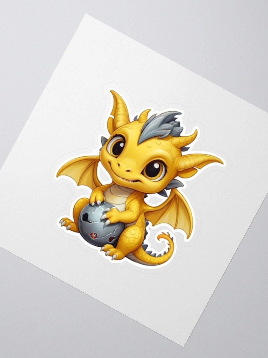 Cute Baby Yellow Dragon V.1 Sticker product image (2)