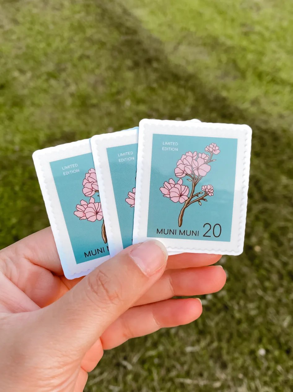 Cherry Blossom Stamp Sticker product image (2)