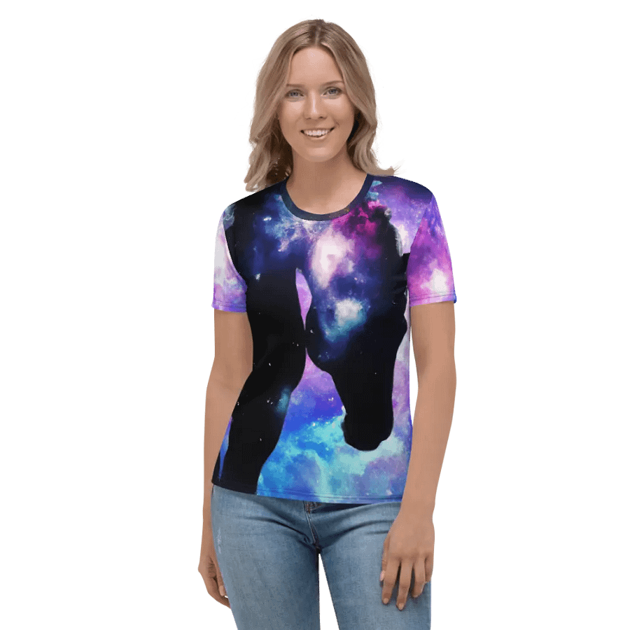 Spaced horse - nebula horses T shirt product image (3)