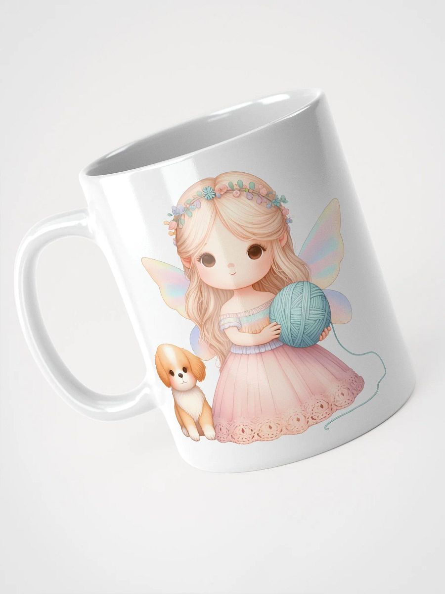 Yarn and Dogs Lover Mug 11oz 15oz Mug Cup for Yarn Lover Crochet Addict Knitting Lover product image (3)