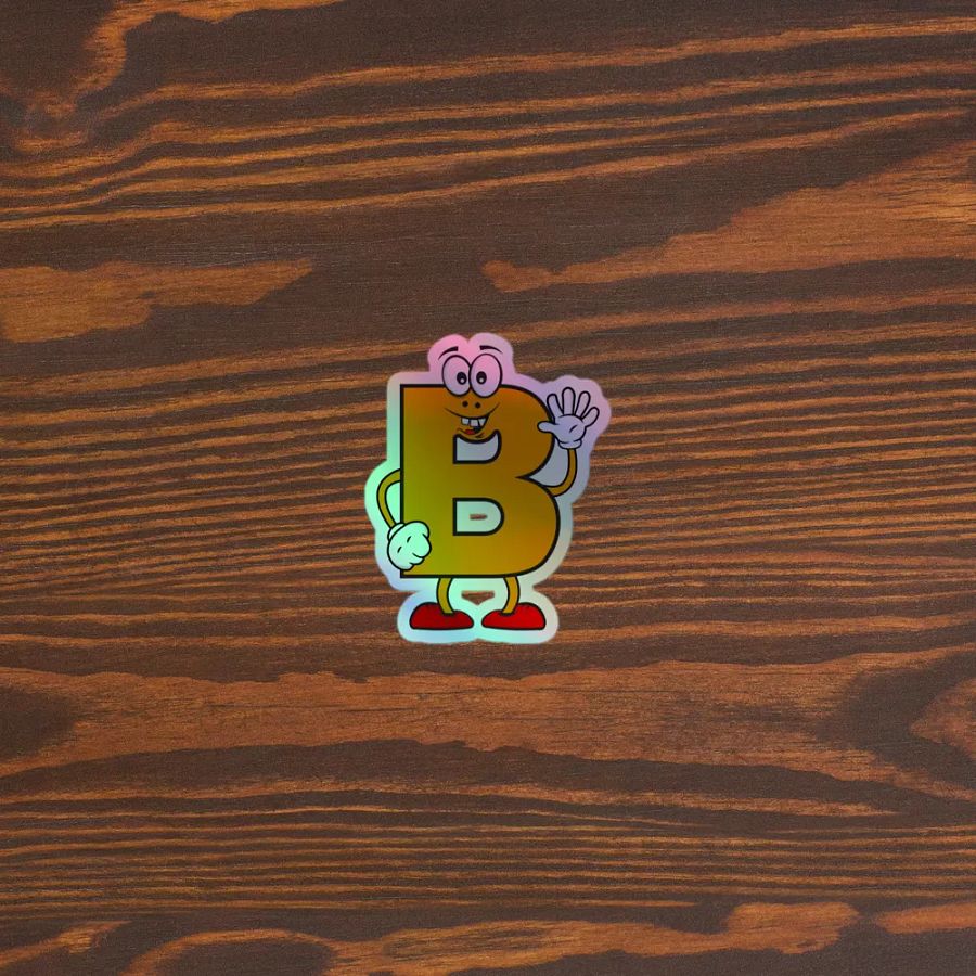 B Holographic Cartoon Character Sticker product image (5)