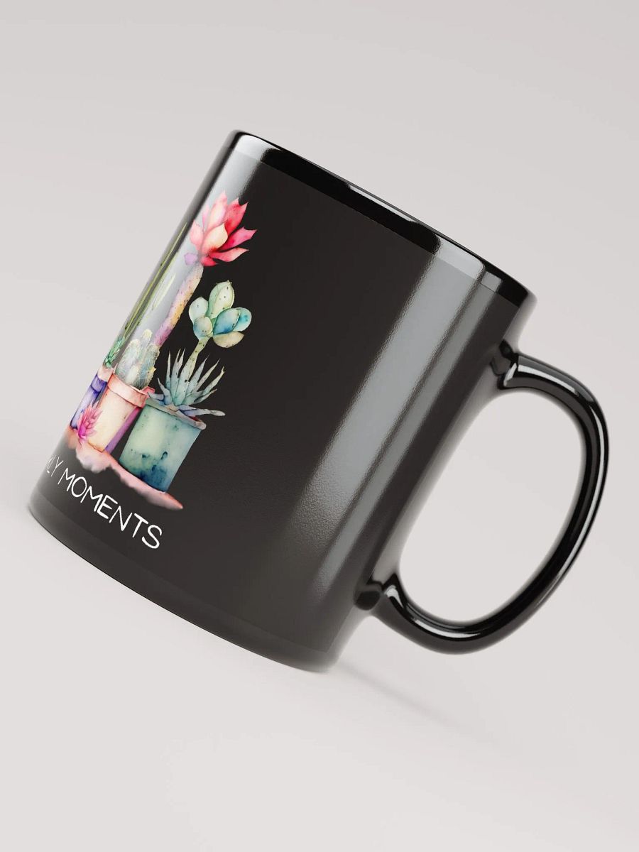 Embrace The Prickly Moments Black Glossy Mug product image (5)
