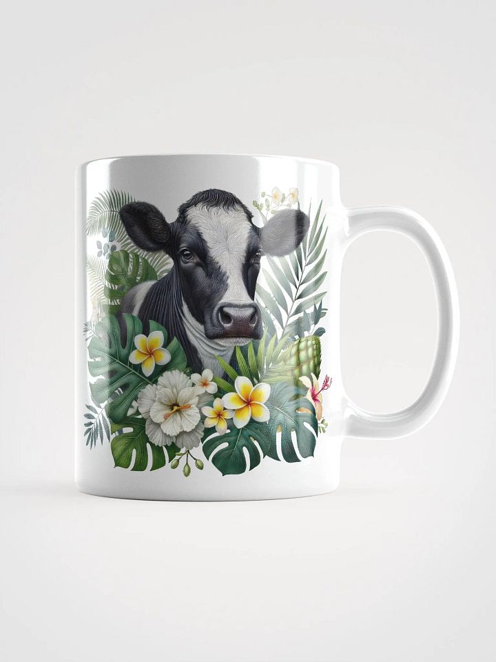Tropical Cow White Glossy Mug product image (1)