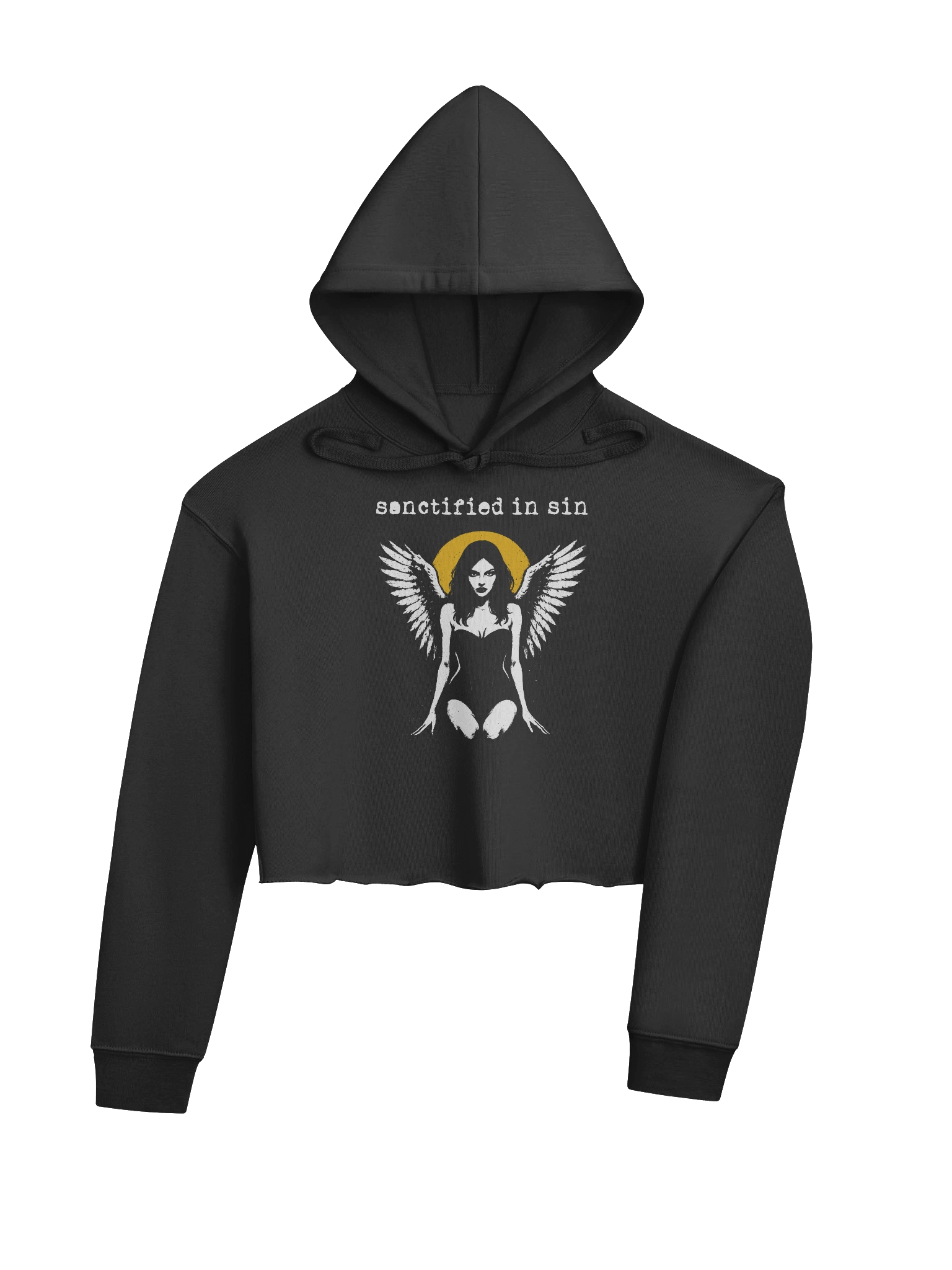 Sanctified in Sin Crop Hoodie product image (4)