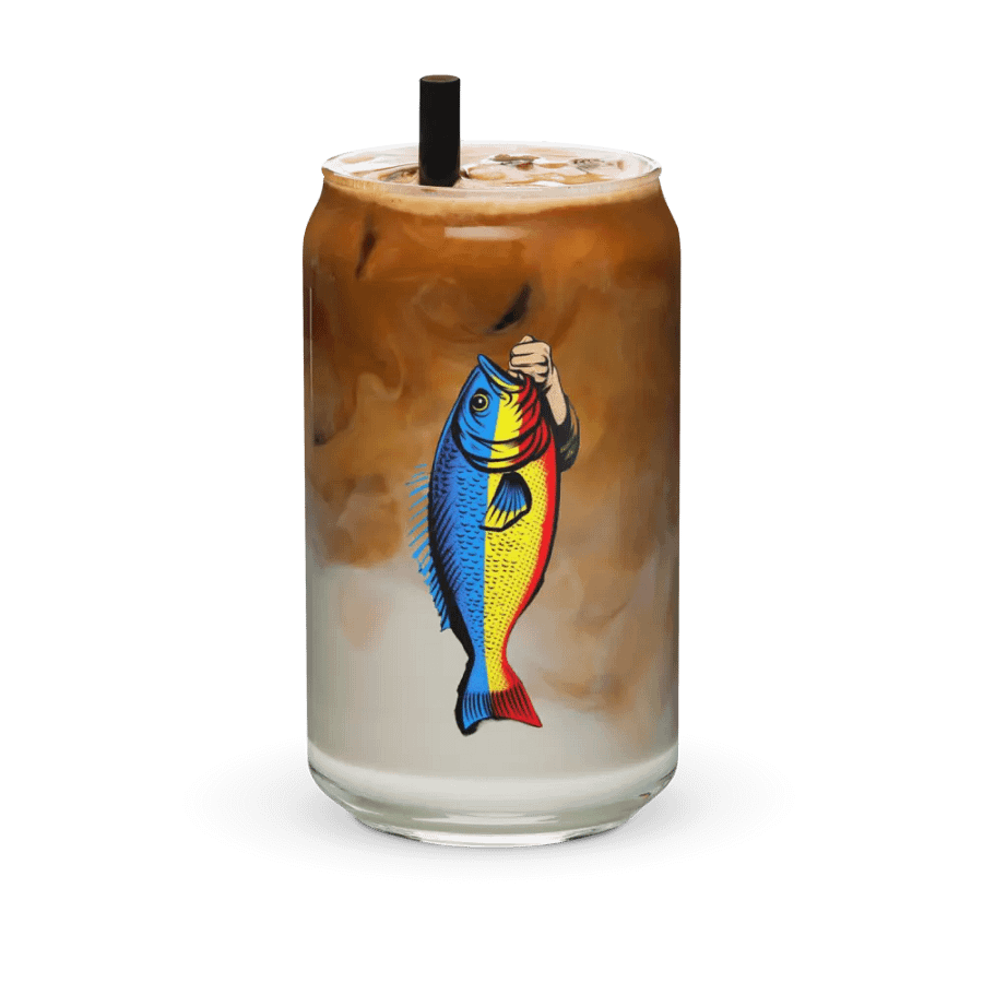 Vibrant Fish Can Glass product image (36)