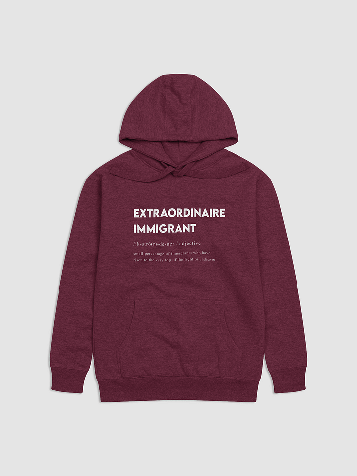 EXTRAORDINAIRE IMMIGRANT HOODIE PURPLE product image (1)