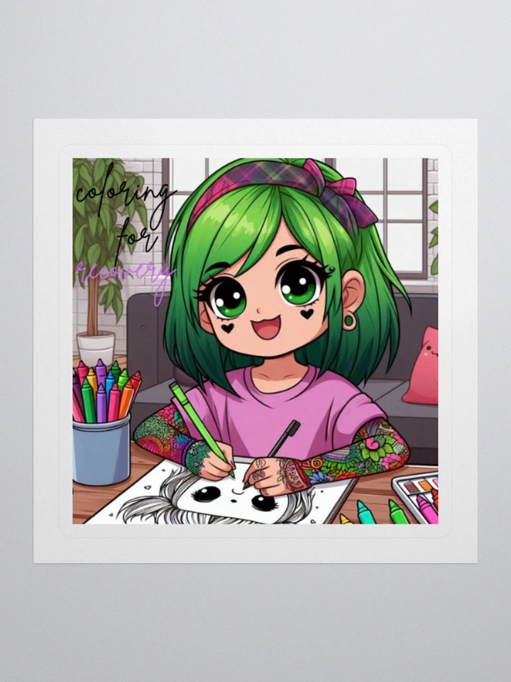 coloring for recovery sticker product image (1)
