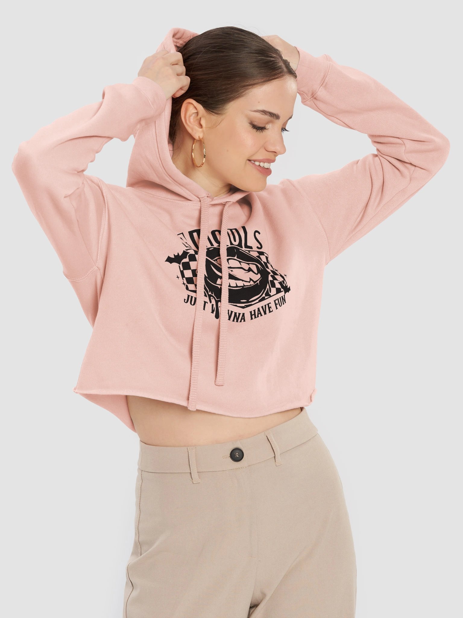 Ghouls Just Wanna Have Fun Cropped Hoodie product image (18)