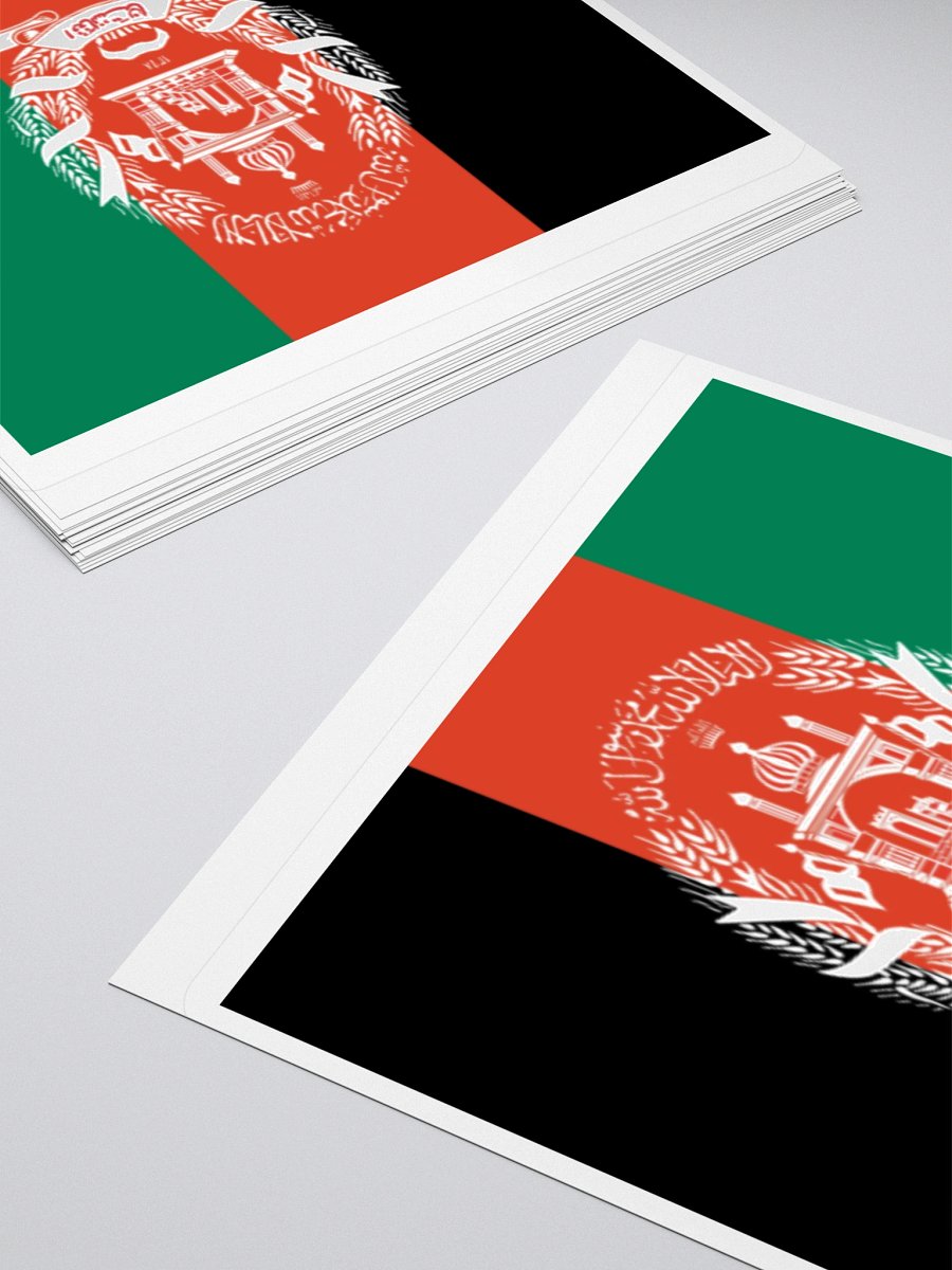 Exclusive Afghanistan Flag Kiss-Cut Stickers - High-Quality Vinyl, Multiple Sizes product image (11)