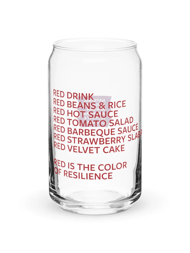 “Red is the Color of Resilience” Glass product image (1)