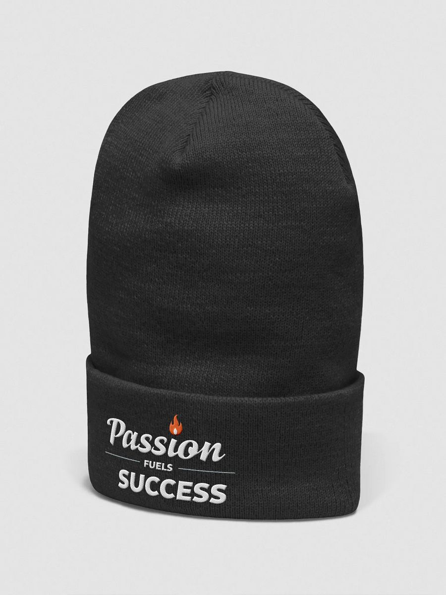 Unlock Your Inner Power with the Passion Fuels Success Beanie – Inspired by Kylie Jenner’s Unstoppable Drive! product image (2)