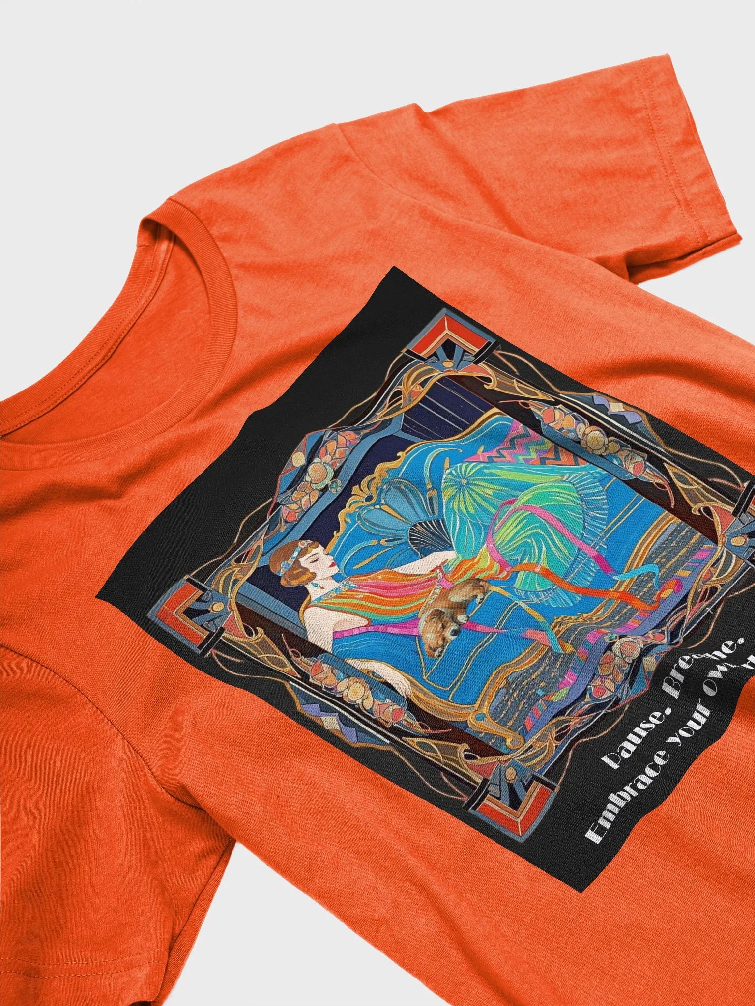 Pause. Breathe. Embrace your own Rhythm - 1920s Colorful Graphic - T-Shirt product image (33)