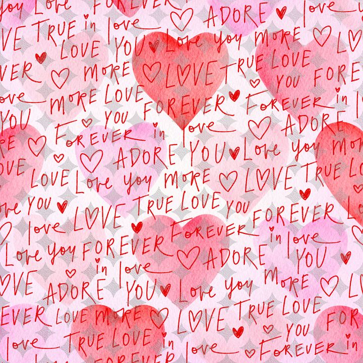 Love Salad Seamless Pattern product image (1)